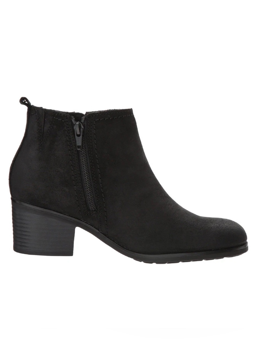 Rockport Danii Side Zip Black Suede Ankle Bootie